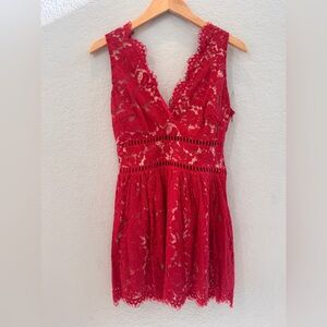 Beautiful red lace dress